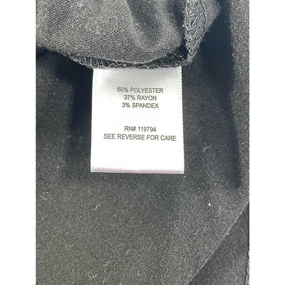 Live and let live blouse with detachable scarf Sz L - Picture 4 of 9